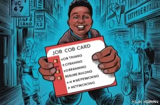 Ilustrasi Pendaftaran Kartu Prakerja 71 (foto: Ideogram AI)