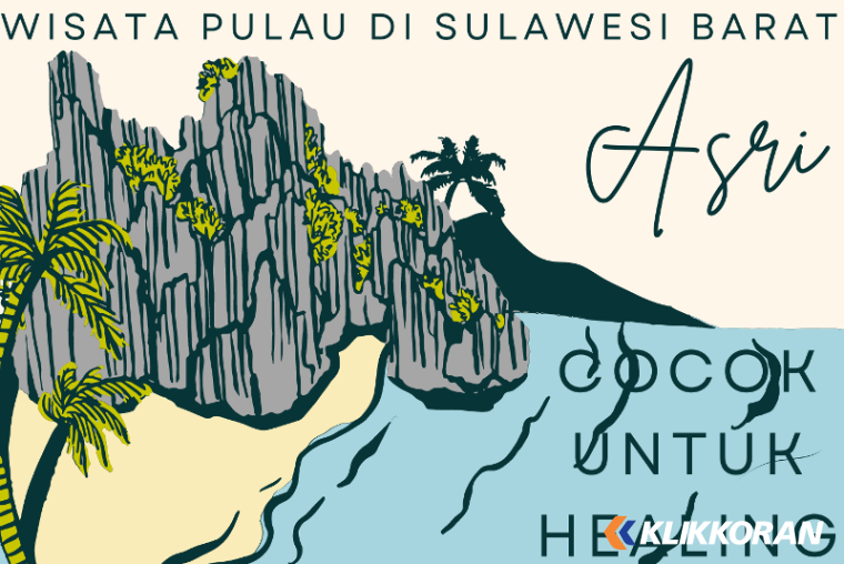 Ilustrasi Wisata Pulau di Sulbar yang cocok dijadikan sebagai tempat liburan yang asri (foto: Canva)
