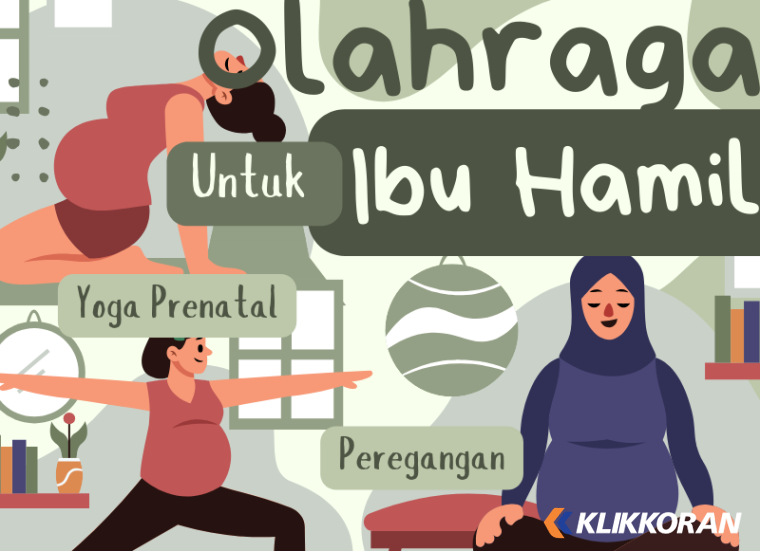 Ilustrasi Olahraga untuk Ibu Hamil agar lancar dan lebih cepat bertemu si buah hati (foto: Canva)