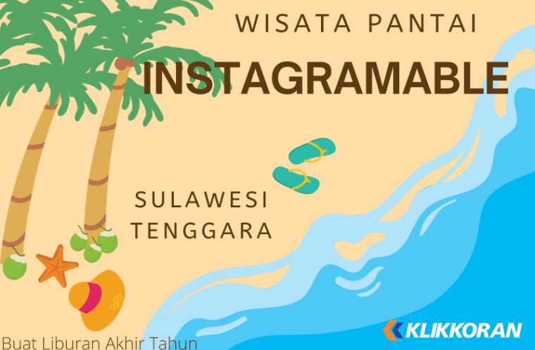 Ilustrasi Tempat Wisata Pantai di Sulawesi Tenggara (foto: Canva)