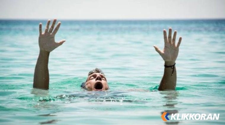 Ilustrasi orang tenggelam. (Foto: Pinterest)