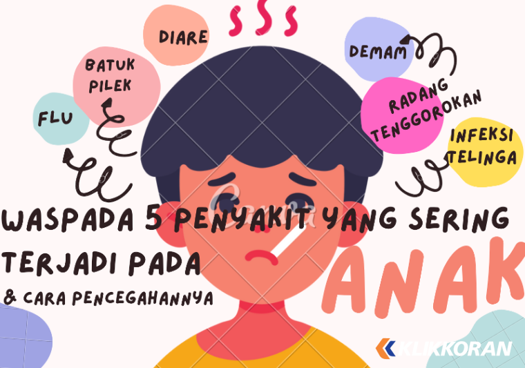 Ilustrasi 6 Penyakit yang Sering Dialami Sang Anak (foto: Canva)