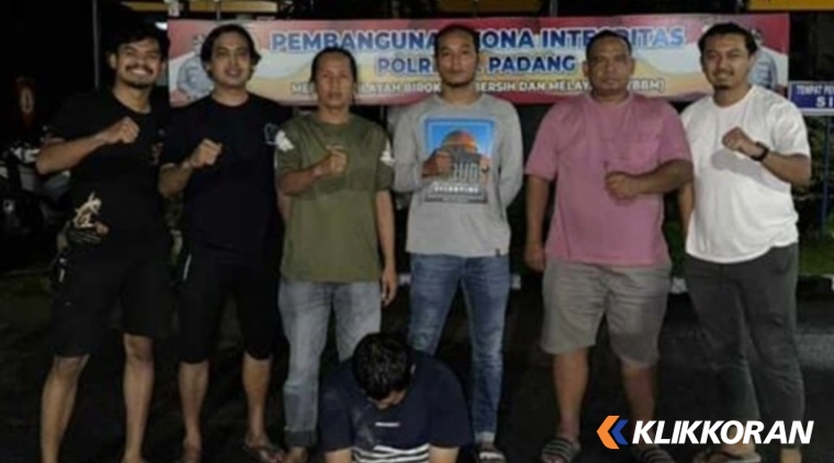 Pria di Padang Bawa Kabur Uang dan Emas berhasil diamankan. (Foto: Istimewa)