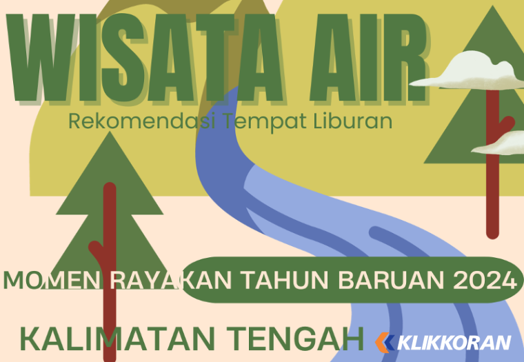 Ilustrasi Wisata Air di Kalteng dan sekitarnya untuk dikunjungi sebagai momen rayakan tahun baruan 2024 (foto: Canva)