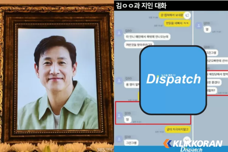 Kolase Foto Lee Sun Kyun dan Dispatch (foto: Kpop Chart)