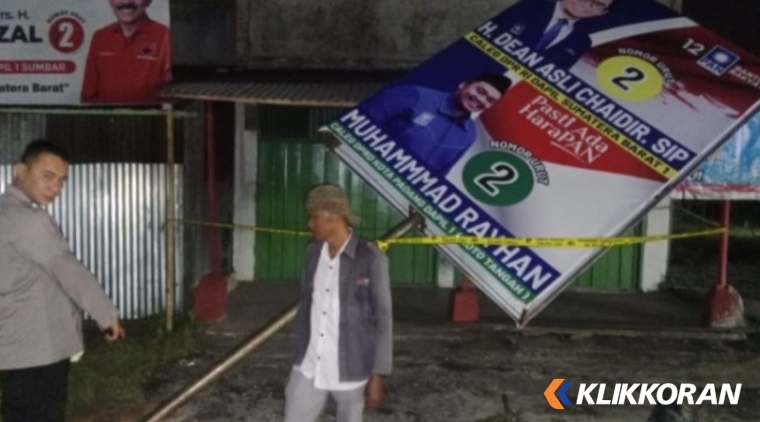 Seorang pria tewas hendak pasang baliho caleg. (Foto: istimewa)