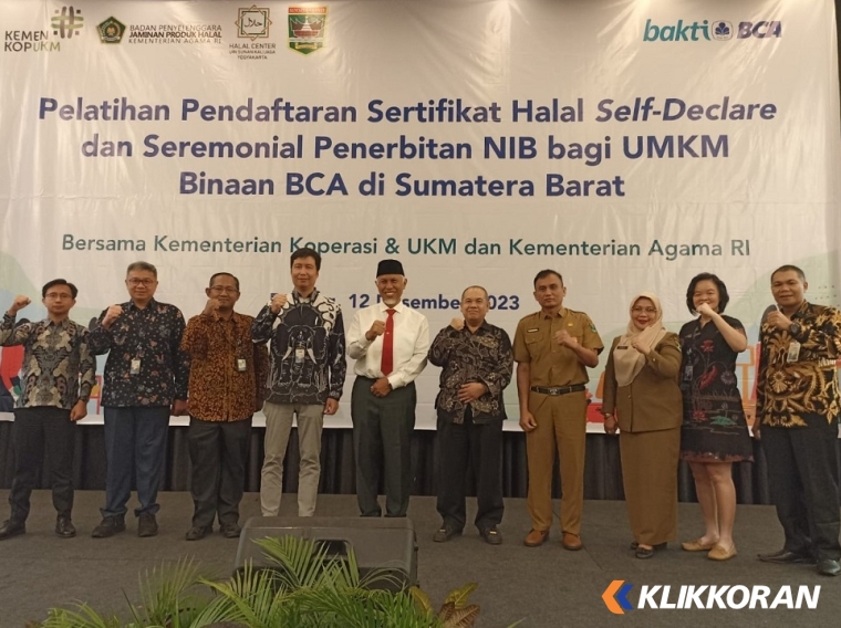 BCA beri workshop sertifikasi halal gratis untuk 500 UMKM di Padang.