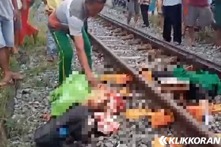 Mahasiswa tewas tertabrak kereta api di Padang, Rabu 25 Oktober 2023. (Foto: istimewa)