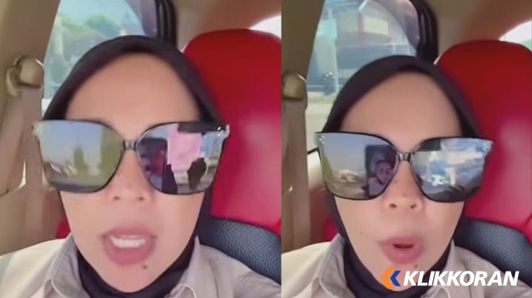 Tangkapan layar video viral Dewi Novita Sekretaris Satpol PP Payakumbuh. (Foto: Tangkapan layar Instagram @sumbarkita)