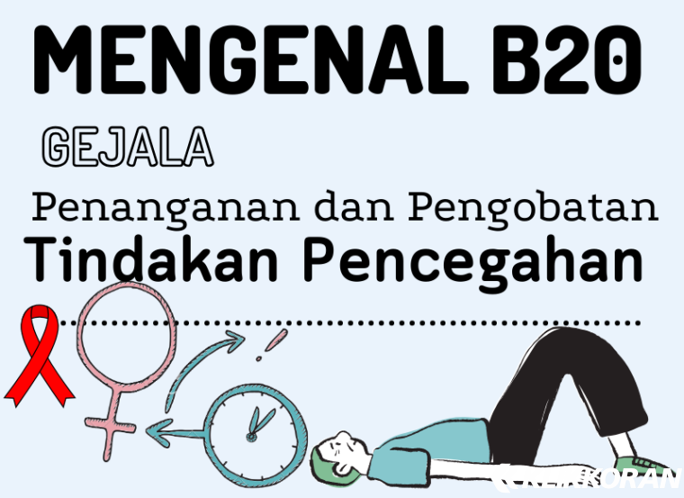 Ilustrasi Penyakit B20 karena virus HIV (foto: Canva)