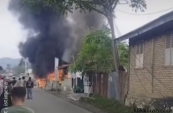 Kebakaran di Batuang Taba, Kota Padang.