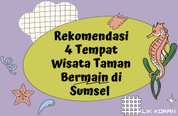 Ilustrasi Taman Bermain di Sumsel sebagai rekomendasi liburan akhir pekan (foto: Canva)