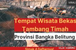 Ilustrasi Tempat Wisata Bekas Tambang Timah di Provinsi Bangka Belitung (foto: Canva)