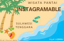 Ilustrasi Tempat Wisata Pantai di Sulawesi Tenggara (foto: Canva)