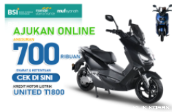 (Foto: Ajukan Online! Kredit Motor Listrik United T1800 Cicilan Rp789.700 lewat BSI OTO, Cek Tabel Angsurannya!/klikkoran.com)