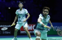 Apriyani/Fadia Apriyani/Fadia Melaju ke Perempatfinal Hylo Open 2023. (Foto: PBSI)