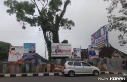 APS yang terpasang di kawasan Jalan Sudirman, Kelurahan Bukit Cangang Kayu Ramang, Kecamatan Guguk Panjang, Kota Bukittinggi, Sumatera Barat, Rabu (22/11/2023).  (Istimewa)