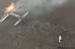 Pesawat milik TNI AU jatuh.