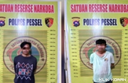 Penangkapan dua pemuda bandar narkoba di Kabupaten Pesisir Selatan. (Foto: istimewa)