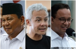 Pasangan calon presiden dan calon wakil presiden di Pilpres 2024. (Foto: detik.com)