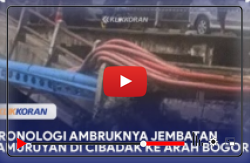 Kronologi Ambruknya Jembatan Pamuruyan di Cibadak ke Arah Bogor