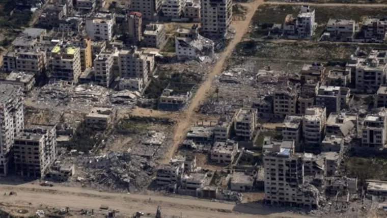 Penampakan Dermaga Terapung buatan Amerika Serikat di Gaza. (Foto: detik.com)