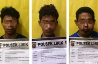 Inilah ketiga pelaku pencabulan di Inhu Riau.(ist)