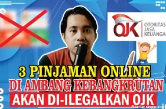 Ilustrasi pinjol akan bangkrut. (Foto: YouTube Bang Tri)