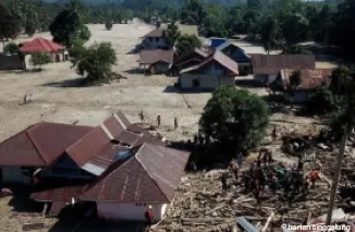 Pasca banjir di Kabupaten Luwu. (Foto: CNN Indonesia)