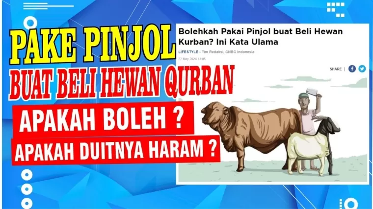 Ilustrasi pinjol beli hewan kurban.