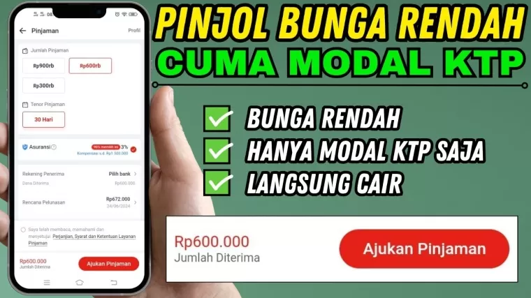 Ilustrasi pinjol bunga rendah. (Foto: YouTube Arnata TV)