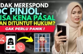 Benarkah tidak respon DC pinjol bisa kena pasal dan dituntut hukum?. (Foto: YouTube Fintech ID)