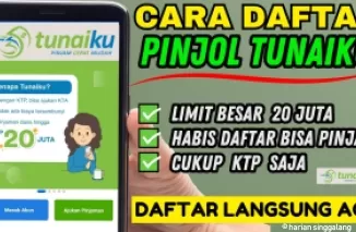 Ilustrasi cara daftar Tunaiku.