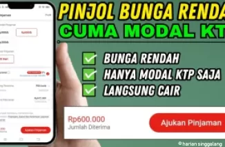 Ilustrasi pinjol bunga rendah. (Foto: YouTube Arnata TV)