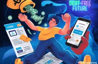 Ilustrasi Simulasi Cicilan Pinjol Easycash (foto: ideogram AI)