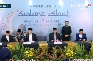 Sidang Isbat penentuan Idul Adha. (Foto: Kompascom)