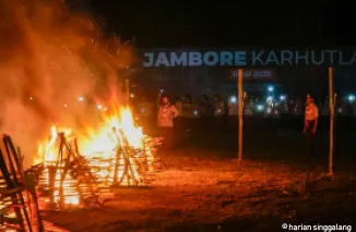 Malam Api Unggun Puncak Jambore Karhutla Riau 2025, Ist
