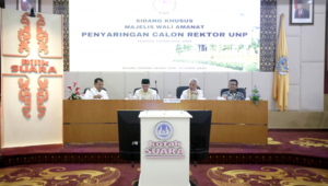 Foto Pemilihan Rektor UNP 2024-2029: MWA Umumkan Tiga Nama Calon Unggulan