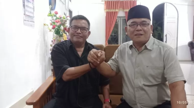 Kader Partai PDIP Syamsul Bahri Silaturahmi ke Rumah Kader Partai Demokrat Yulianto