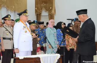 ndree Algamar resmi menjabat sebagai Penjabat (Pj) Wali Kota Padang