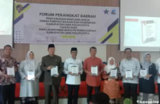 Bupati Limapuluh Kota Safaruddin Dt. Bandaro Rajo pada acara launching buku Potensi Daerah setempat, Sarilamak kecamatan Harau, Jumat 3 Mei 2024.