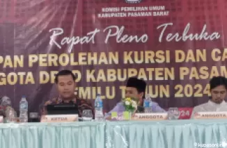 KPU Pasaman Barat Tetapkan Perolehan Kursi Dan Calon Terpilih Anggota DPRD Pasaman Barat