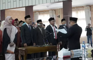 Pilkada Makin Dekat, KPU Solsel Lantik 35 Orang Panitia Pemilihan Kecamatan