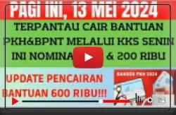 Video Cair! PKH dan BPNT Data Susulan Melalui Rekening KKS Masuk Rp.400.000 dan Rp.200.000, Ambil Segera Uangnya!