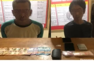 Dua pemilik narkoba jenis sabu bersama barang bukti