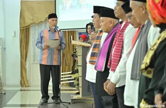 Kukuhkan Pengurus S3, Gubernur Mahyeldi Sebut Peran Ormas Sangat Penting bagi Pembangunan Daerah