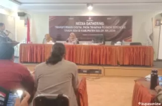 KPU Solsel Diskusi Dengan Wartawan Melalui Media Gathering