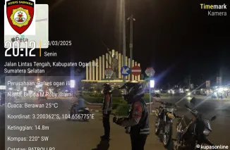 Jelang Arus Mudik Lebaran, Patroli Perintis Presisi Polres Ogan Ilir Tingkatkan Patroli Malam
