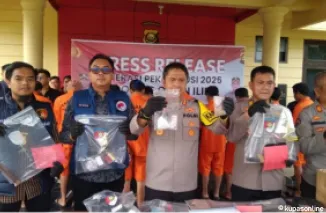 Kapolsek Indralaya Bersama Personil Reskrim Ringkus Pelaku Curanmor Di Wisma Indralaya