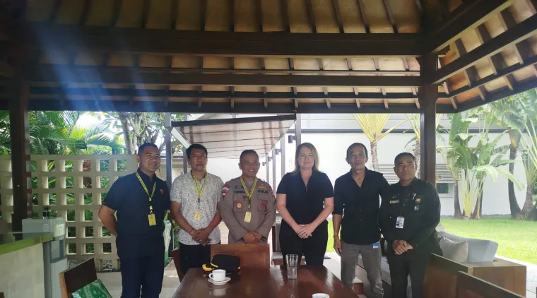 Bangun Komunikasi dan Koordinasi, Kapolsek Dentim Gelar Audiensi di Konsulat Australia